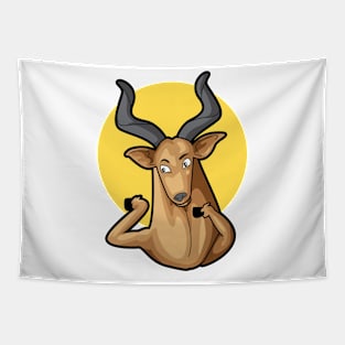 Dancing Kudu Art Tapestry