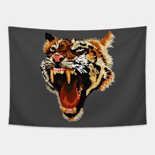 pixel tiger Tapestry