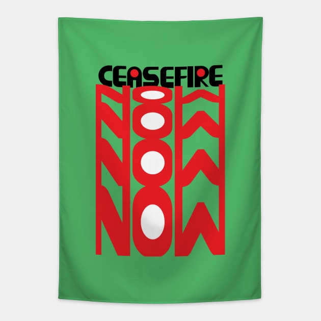 Ceasefire Now. Tapestry by lightsdsgn