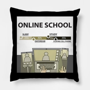 Online School Pillow