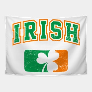 Irish Pride - Ireland Flag with Shamrock Tapestry