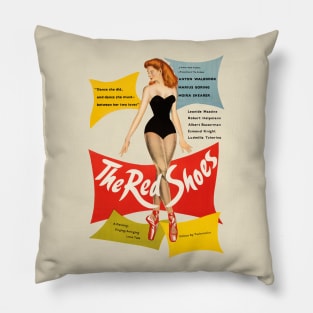 The Red Shoes Movie Poster Pillow