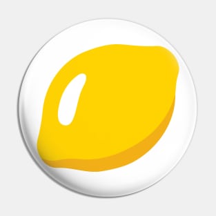 Lemon Emoticon Pin