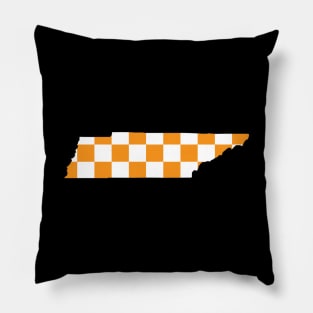 Orange Tennessee Pattern Pillow