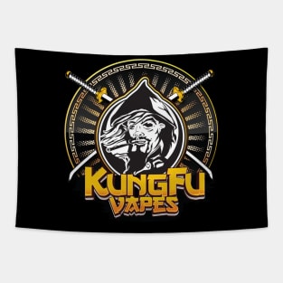 Black Kungfu Vapes Logo Tapestry