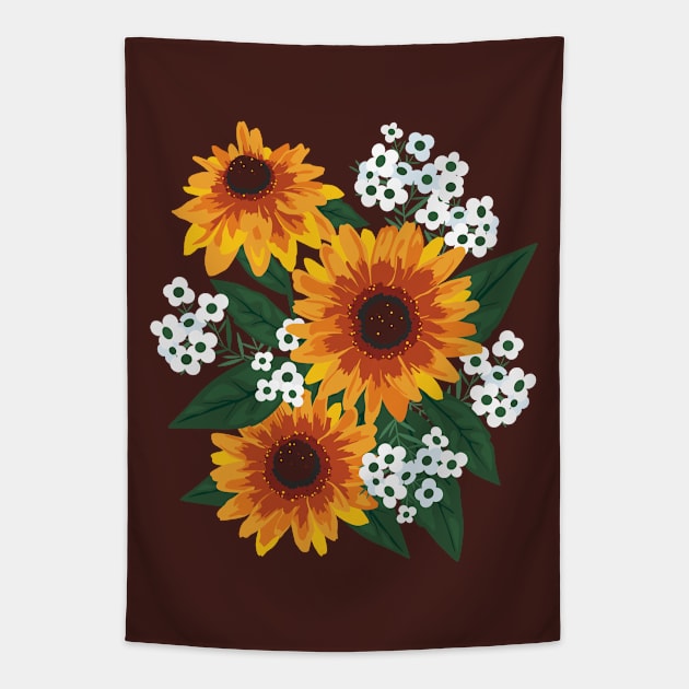 Autumn Bouquet Tapestry by lents