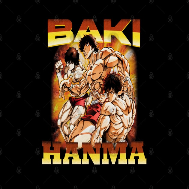 Baki Hanma The Grappler Fanart by Planet of Tees