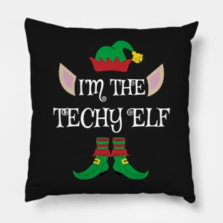 I'm The Techy Christmas Elf Pillow