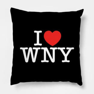 I Love Western New York White Pillow