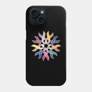 Cancer Ribbon Flower Phone Case