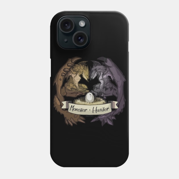 Monster Hunter - Love GoldSilver Phone Case by Mikoto