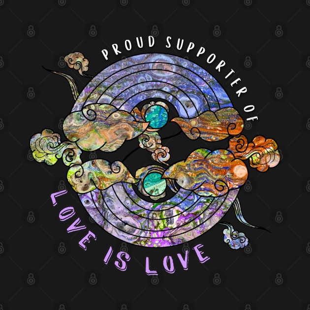 Proud Supporter of Love is Love Rainbows - Fusion by v_art9