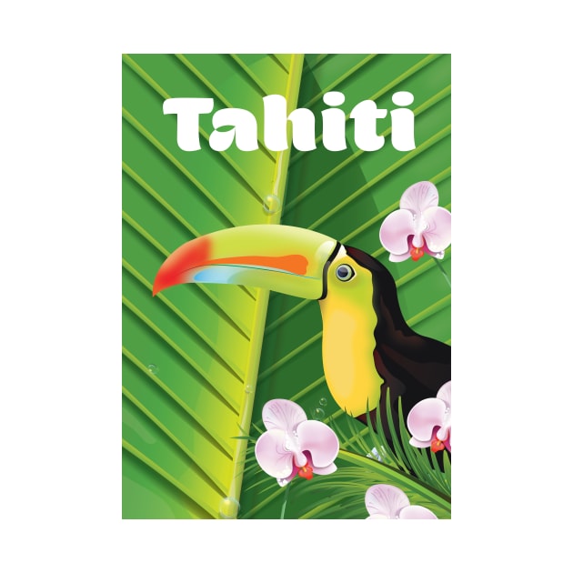 Tahiti Travel poster by nickemporium1