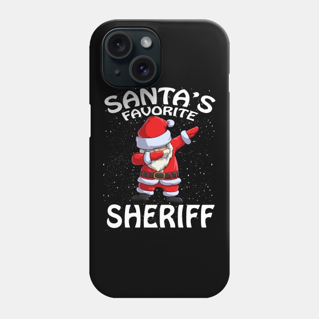 Santas Favorite Sheriff Christmas Phone Case by intelus