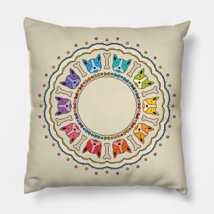 Dog gone rainbows Pillow