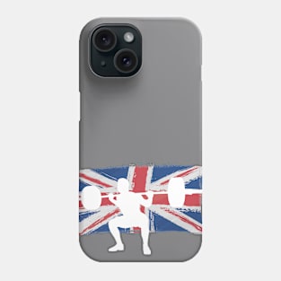 British Squat - Powerlifting United Kingdom Flag Phone Case