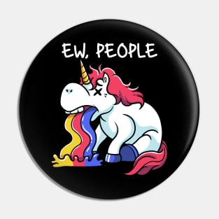 Unicorn Solitude: Embracing Serenity Away from Humans Pin