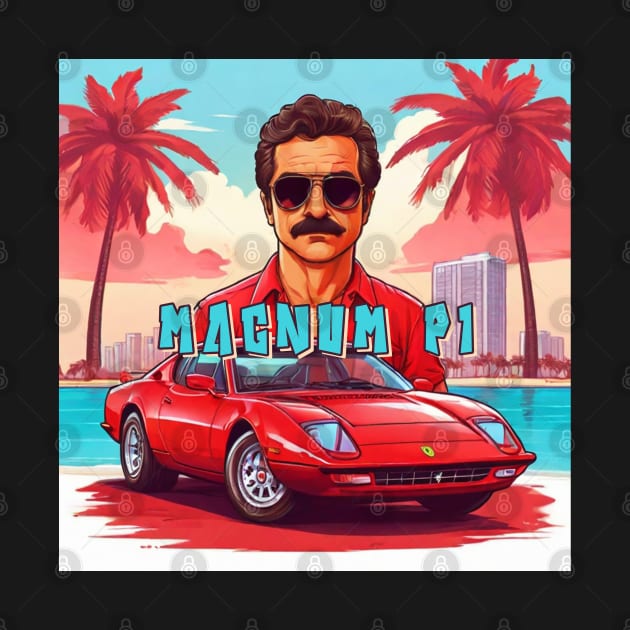 Magnum pi car ferrari by Moulezitouna