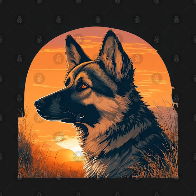 German Shepherd Sunset by Chavjo Mir11