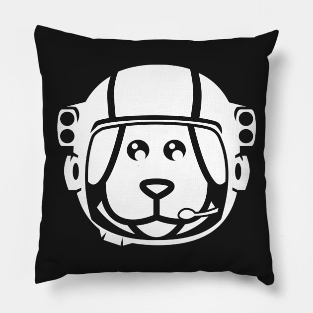 Cute & Funny Space Astronaut Dog Pillow by MeatMan