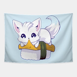 Arctic Fox Tamago Sushi Tapestry