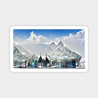 Winter Crystal Palace Magnet