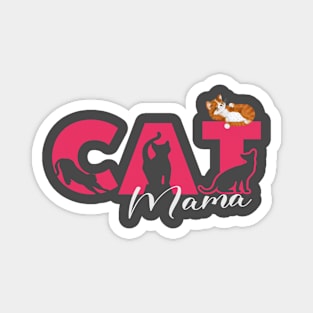 Cat Mama Cat Lovers Magnet