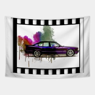 BMW M5 Splash art Tapestry