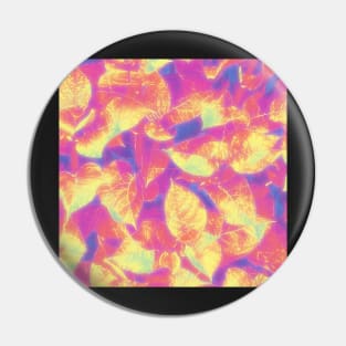 Pink and Golden Leaves Design Pin