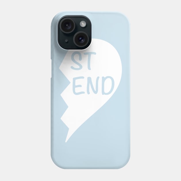 Matching Love Heart Half 2 Best Friend BFF Phone Case by idlei