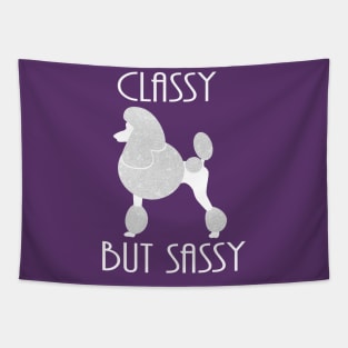 Classy but Sassy Poodle Tapestry