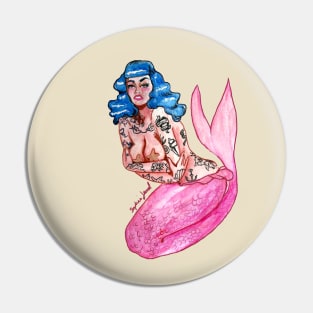 Tattooed Mermaid Pin