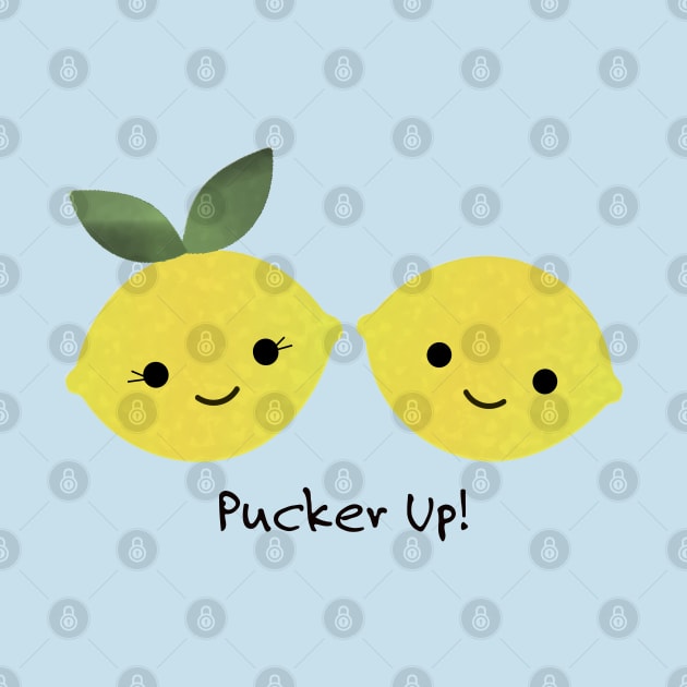 Funny Lemons Pucker Up by Hedgie Designs