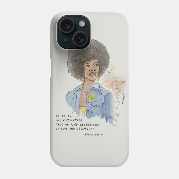 Angela Davis Phone Case by Say Bible Podcast