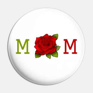 mom with flower Pin