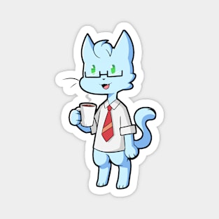 Coffee Cat Magnet