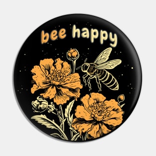 Bee Happy Pin