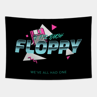 3 1/2 inch floppy 80s joke design Tapestry