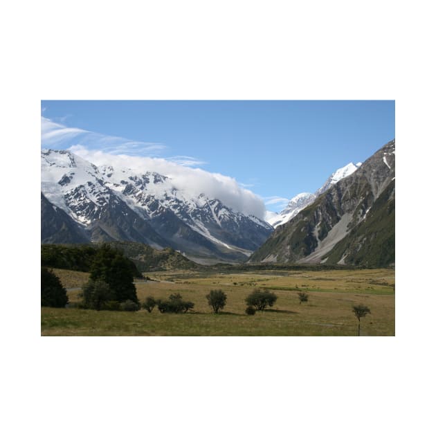 New Zealand Landscape, near Mount Cook. by JohnDalkin