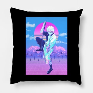 Gintama vaporwave Pillow