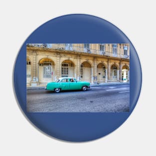 Green Car, Havana, Cuba Pin