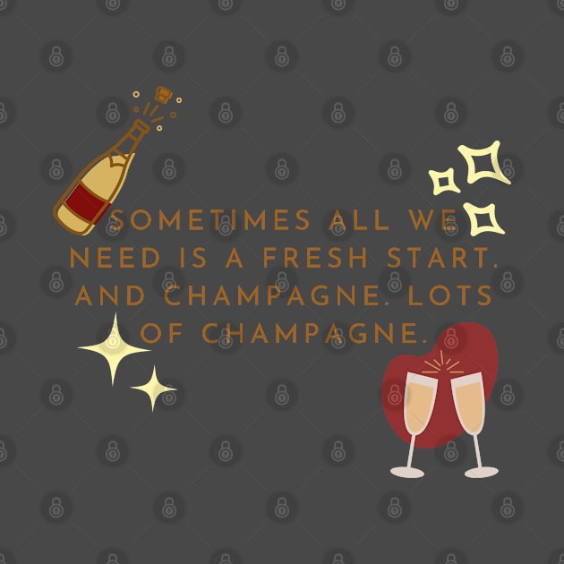 New Year Champagne by Kate Dubey