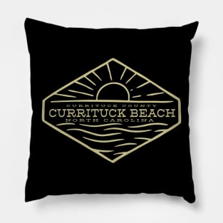 Currituck Beach, NC Summertime Vacationing Ocean Sunrise Pillow