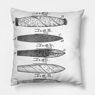 Cigar Vintage Patent Hand Drawing Pillow