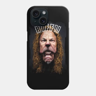 Caricature Of Riff Master James Hetfield As The Cowardly Lion Phone Case