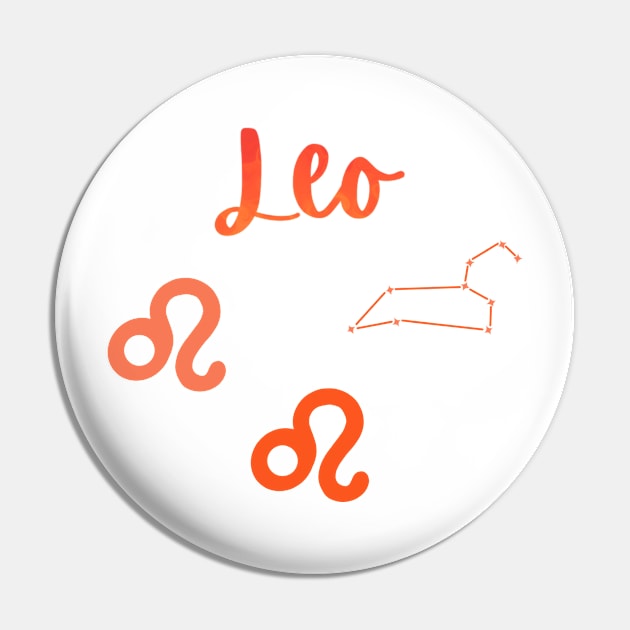 Leo Zodiac Pin by lolalistic