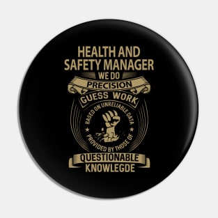 Health And Safety Manager T Shirt - MultiTasking Certified Job Gift Item Tee Pin