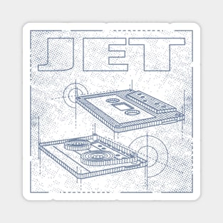 Jet Technical Drawing Magnet