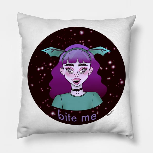 Bite me Pillow by Throwin9afit