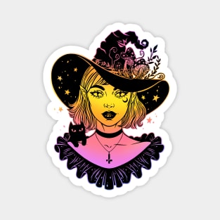 Fly agaric witch Magnet